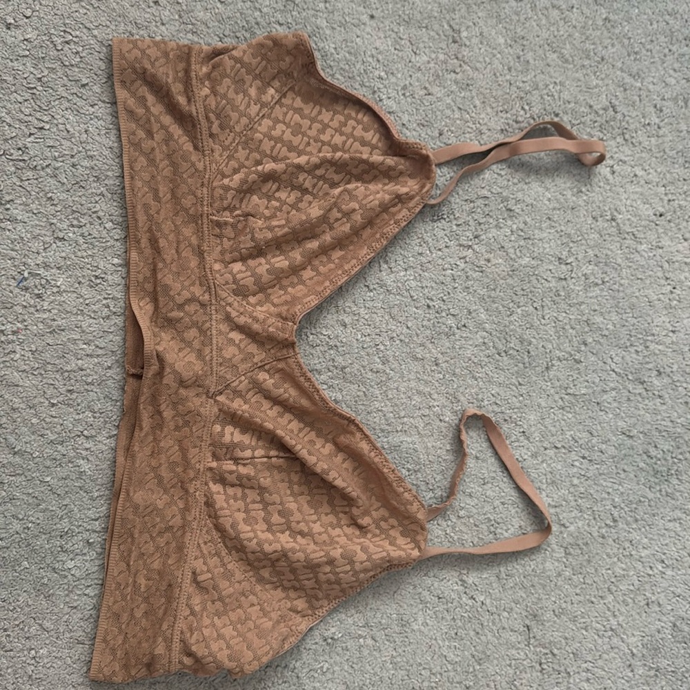 SKIMS LOGO MESH BRALETTE